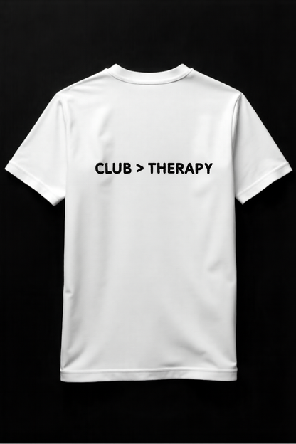 T-shirt "CLUB > THERAPY"